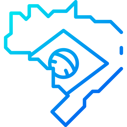 Imagem do território do Brasil