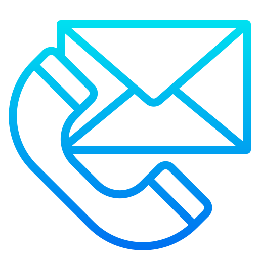 Imagem de um telefone e carta